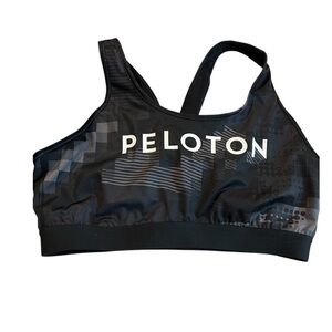 Peloton Black Sports Bra Adidas